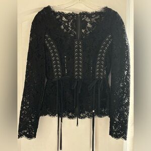 COPY - D&G Black Corset Blouse NWT